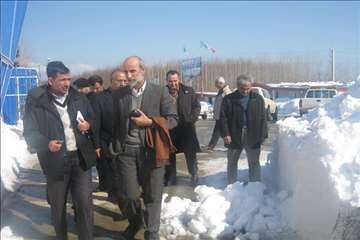 حضور رييس سازمان دامپزشكي و هيات همراه در مناطق برفگير گيلان