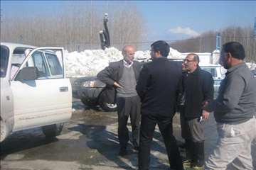 حضور رييس سازمان دامپزشكي و هيات همراه در مناطق برفگير گيلان