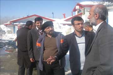 حضور رييس سازمان دامپزشكي و هيات همراه در مناطق برفگير گيلان