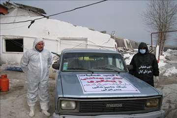 اكيپ عملياتي در برف انزلي و صومعه سرا