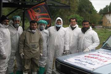 اجرای مانور پدافند غیرعامل مقابله با آنفلوآنزای پرندگان در تالاب انزلی