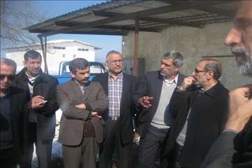 حضور رييس سازمان دامپزشكي و هيات همراه در مناطق برفگير گيلان