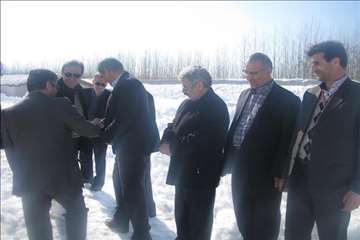 حضور رييس سازمان دامپزشكي و هيات همراه در مناطق برفگير گيلان