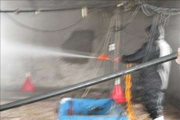 اكيپ عملياتي در برف انزلي و صومعه سرا