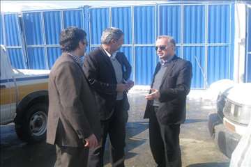 حضور رييس سازمان دامپزشكي و هيات همراه در مناطق برفگير گيلان